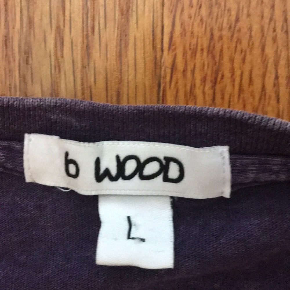 B wood purple tee shirt - Picture 3 of 5